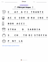 Anteprima della scheda stampabile di Filtro per l'acqua
