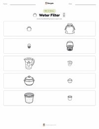 Water Filter printable worksheet preview