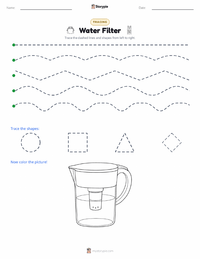 Water Filter printable worksheet preview