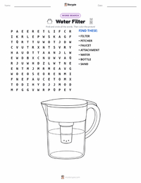 Water Filter printable worksheet preview