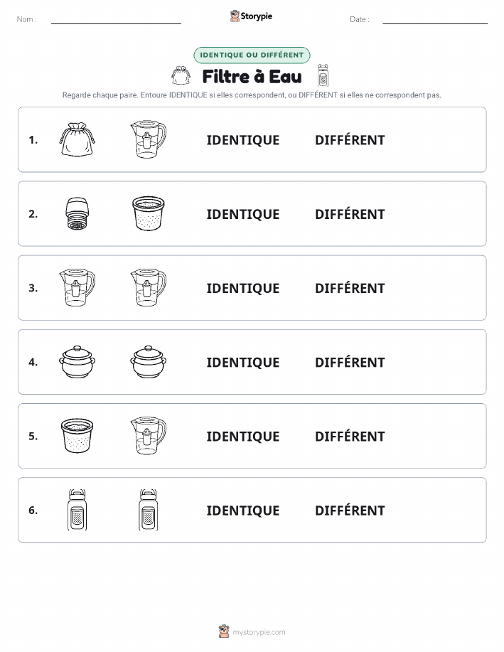 Identique ou Différent