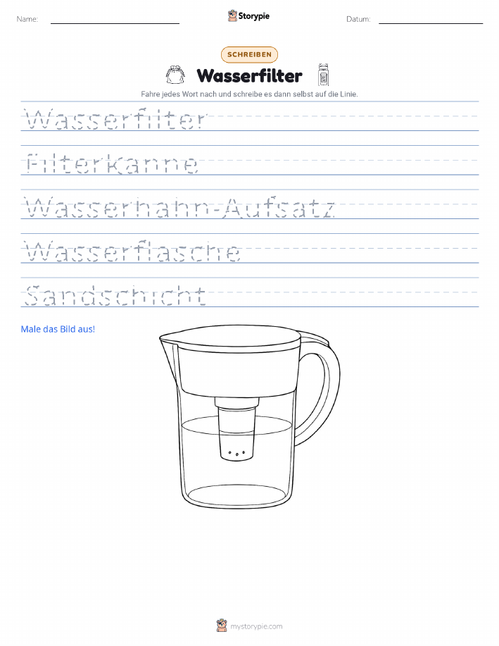 Schreibübung