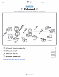 Klebeband druckbare Arbeitsblatt Vorschau