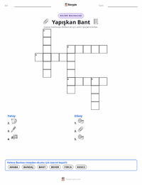 Yapışkan Bant yazdırılabilir çalışma sayfası önizlemesi