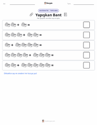 Yapışkan Bant yazdırılabilir çalışma sayfası önizlemesi