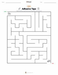 Adhesive Tape printable worksheet preview