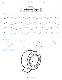 Adhesive Tape printable worksheet preview