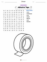 Adhesive Tape printable worksheet preview