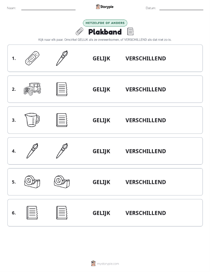 Zelfde of Verschillend