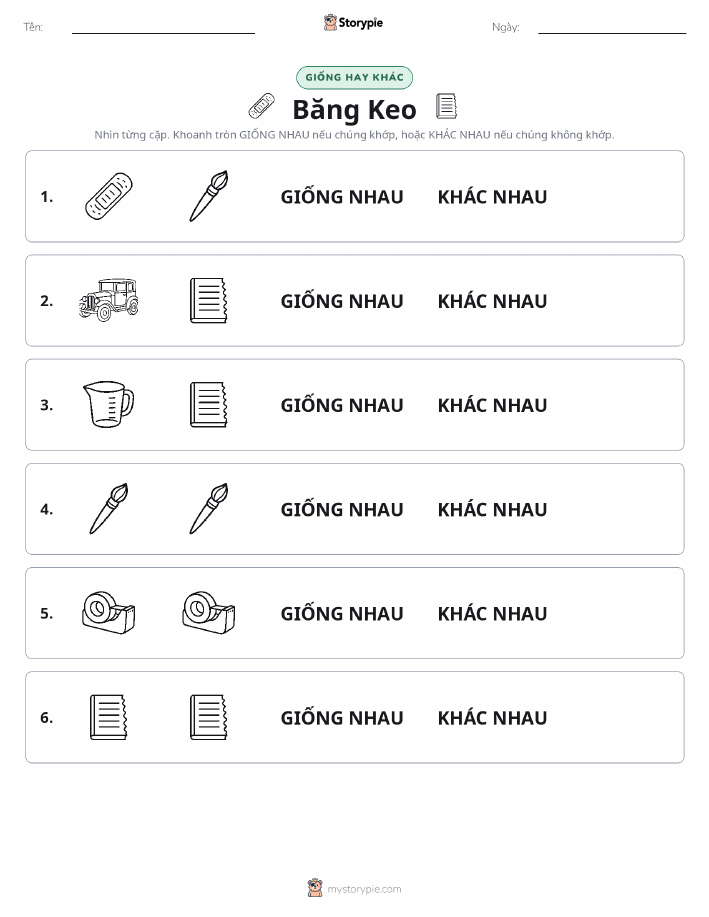 Giống Hay Khác
