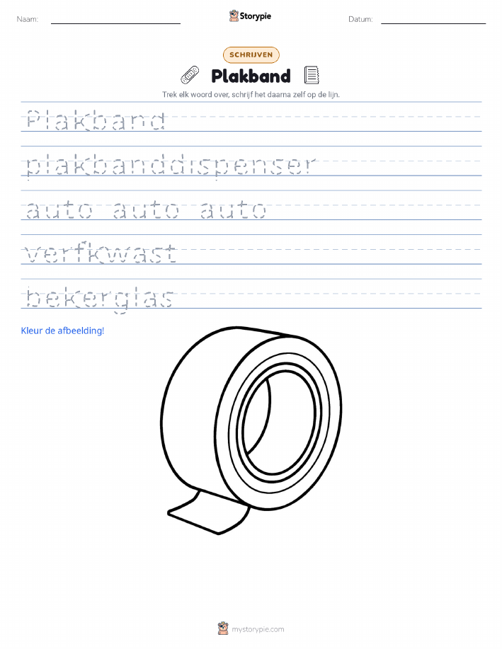 Schrijf Oefening