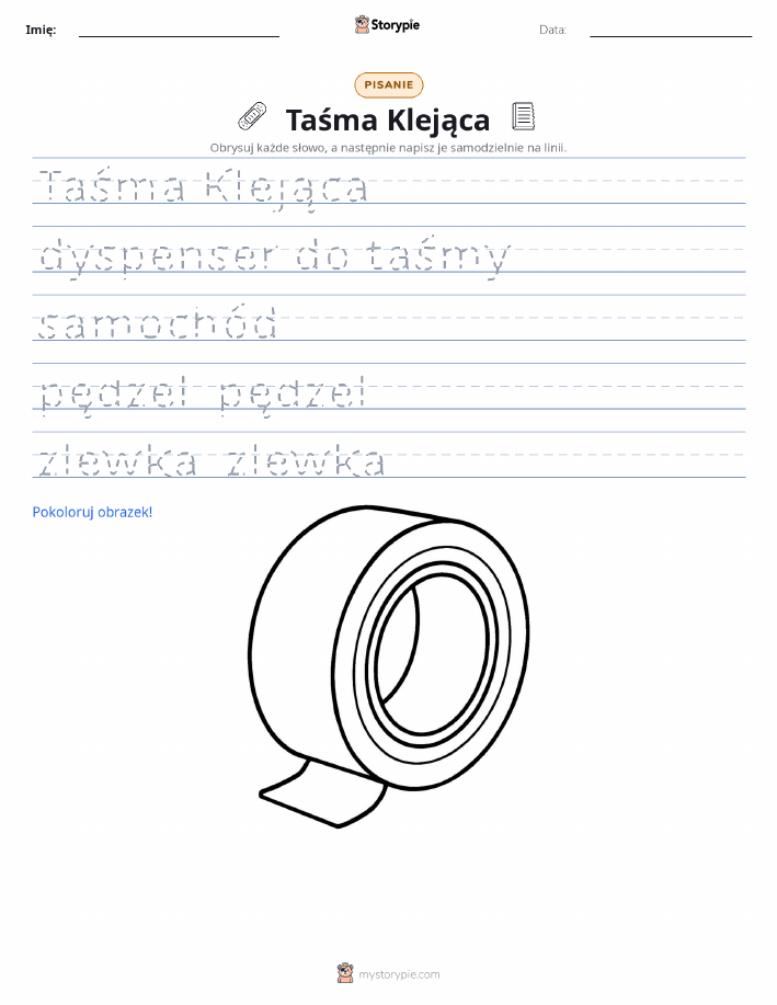 Ćwiczenie Pisania