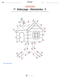 Podgląd drukowalnego arkusza ćwiczeń Baba Jaga - Słowiańska