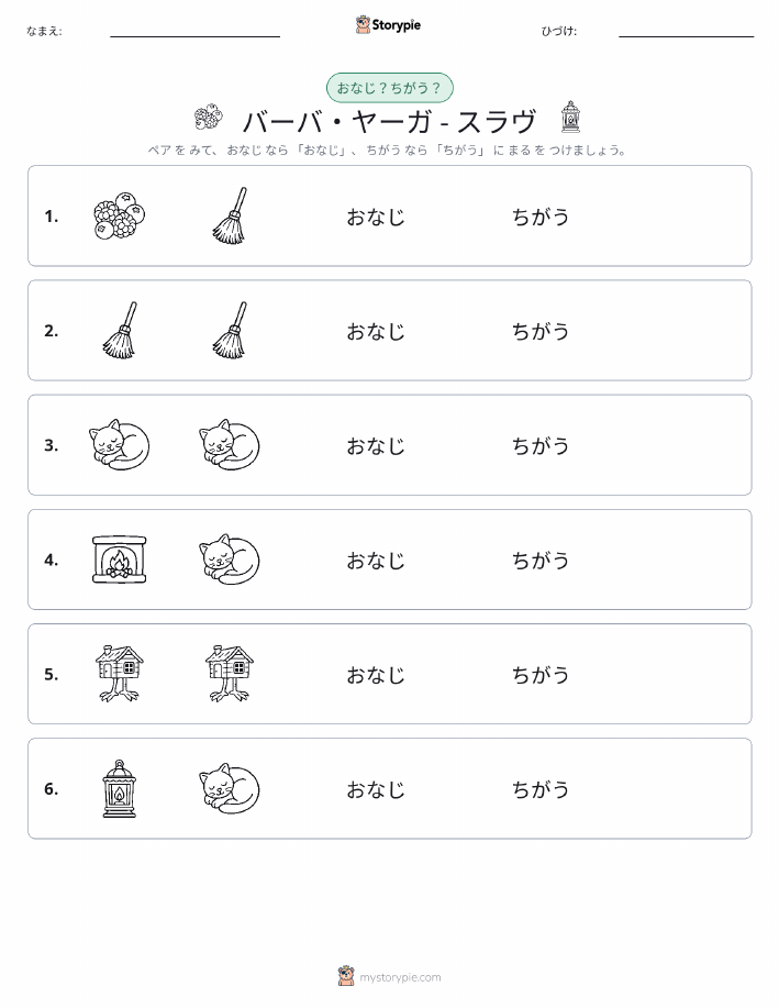 同じか違うか