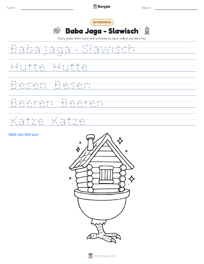 Schreibübung