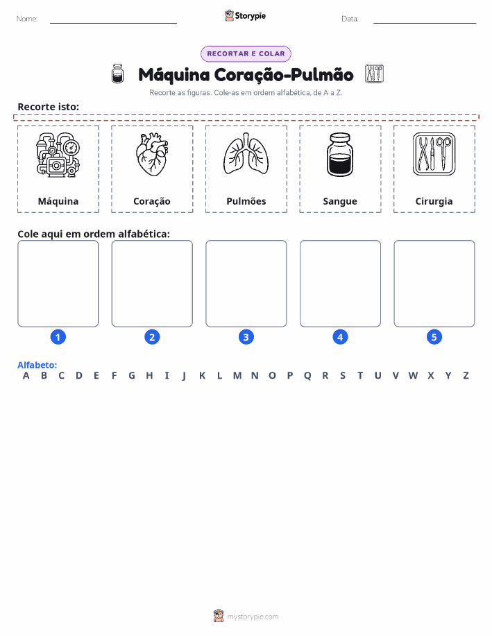 Recortar & Colar Alfabeto