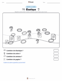 Aperçu de la feuille de travail imprimable Élastique