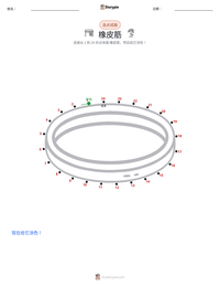 橡皮筋 可打印工作表预览