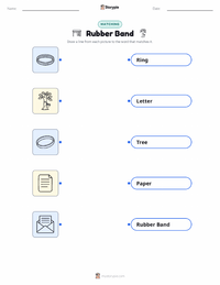 Rubber Band printable worksheet preview