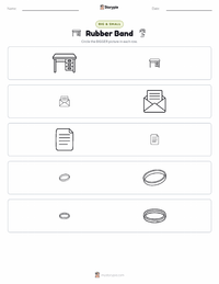Rubber Band printable worksheet preview