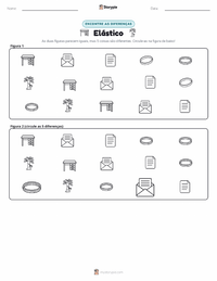Prévia da folha de atividades imprimível Elástico