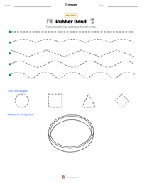 Rubber Band printable worksheet preview