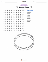 Rubber Band printable worksheet preview