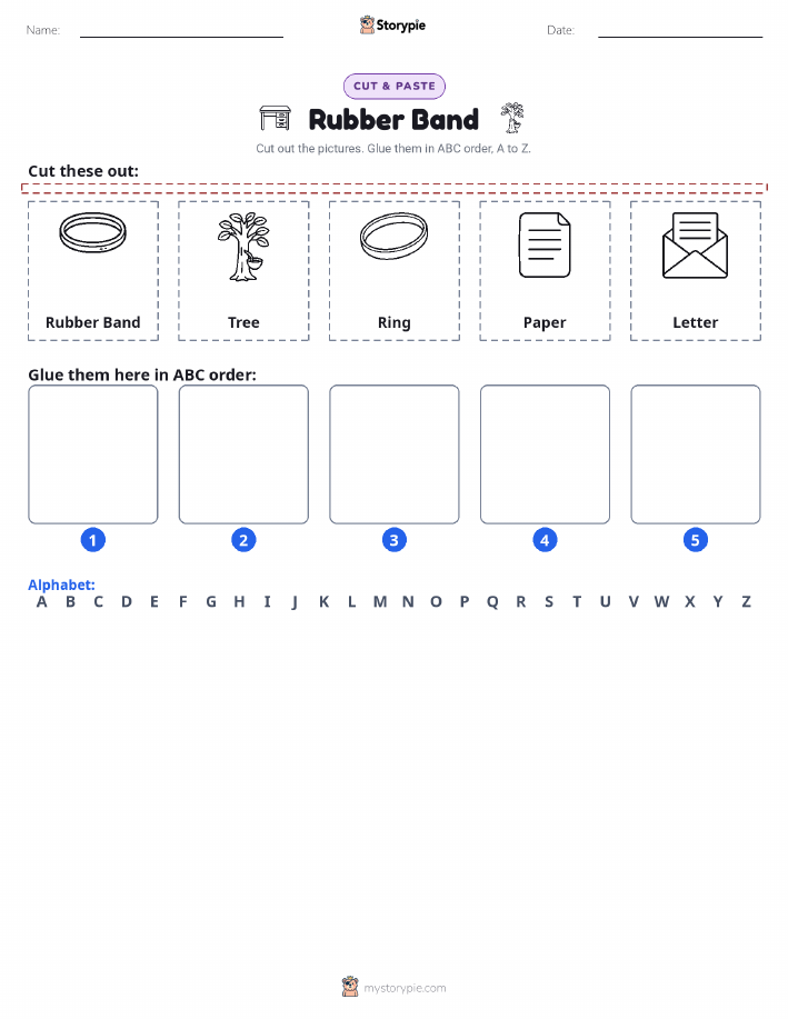 Cut & Paste Alphabet