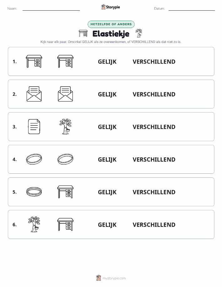 Zelfde of Verschillend