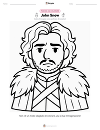 Anteprima della scheda stampabile di John Snow