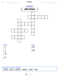 John Snow printable worksheet preview