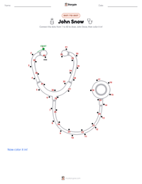 John Snow printable worksheet preview