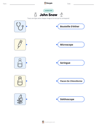 Aperçu de la feuille de travail imprimable John Snow