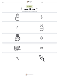 John Snow printable worksheet preview