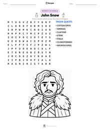 Anteprima della scheda stampabile di John Snow