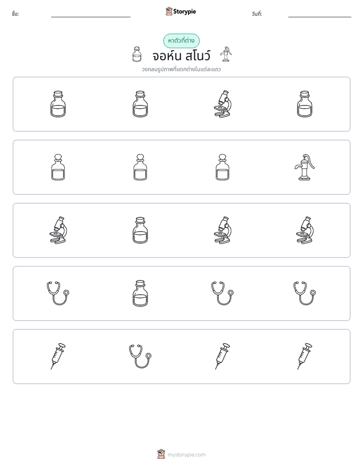ตัวที่แตกต่าง