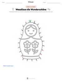 Wassilissa die Wunderschöne druckbare Arbeitsblatt Vorschau