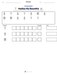 Vasilisa the Beautiful printable worksheet preview