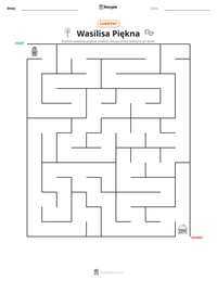 Podgląd drukowalnego arkusza ćwiczeń Wasilisa Piękna