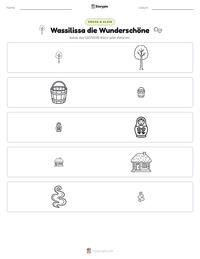 Wassilissa die Wunderschöne druckbare Arbeitsblatt Vorschau
