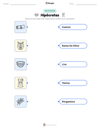 Vista previa de la hoja de trabajo imprimible de Hipócrates