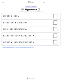 Aperçu de la feuille de travail imprimable Hippocrate