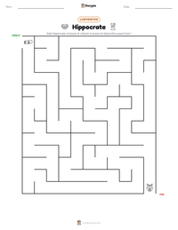 Aperçu de la feuille de travail imprimable Hippocrate