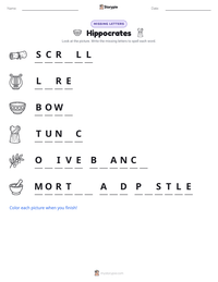 Hippocrates printable worksheet preview