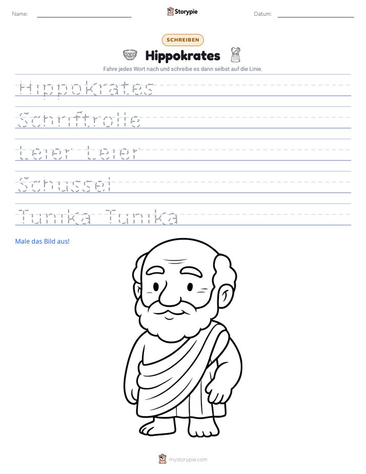 Schreibübung