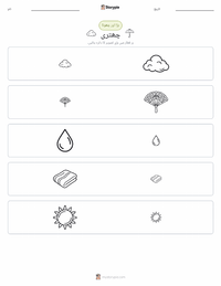 چھتری پرنٹ کرنے کے قابل ورکشیٹ کا پیش نظارہ
