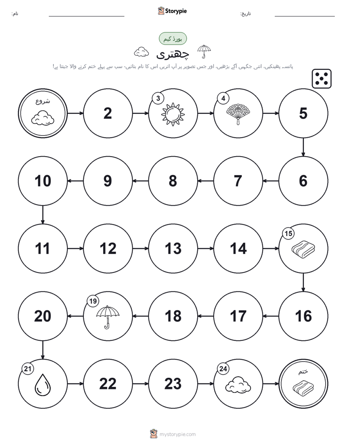 رول اور منتقل کریں کھیل