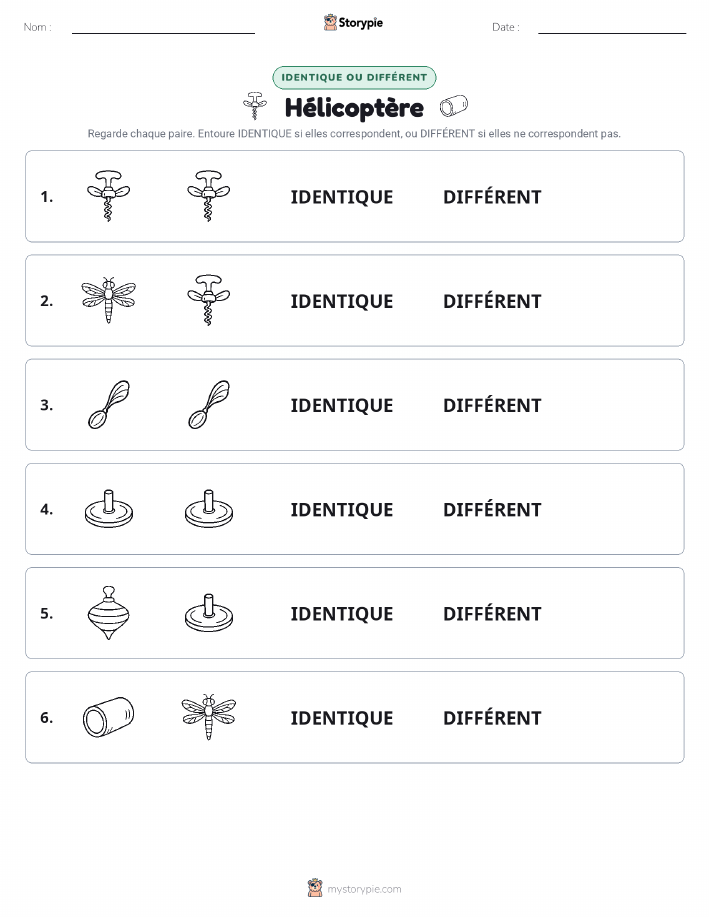 Identique ou Différent