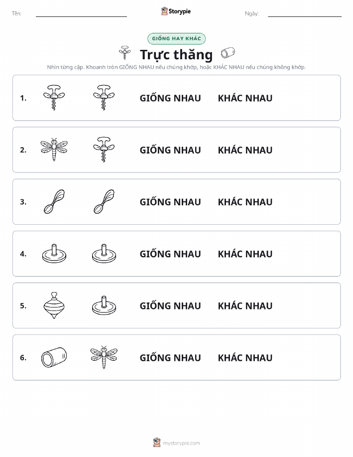 Giống Hay Khác