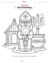 Slavic Mythology printable worksheet preview